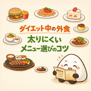 ダイエットの外食、太りにくいメニュー選びのコツ